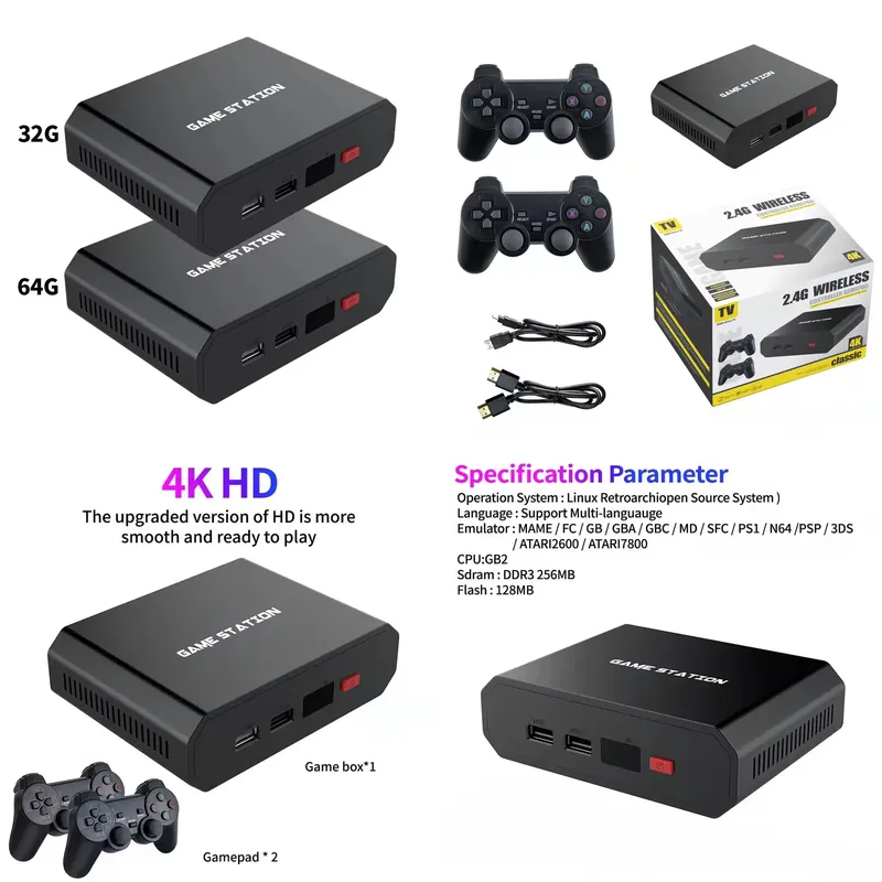 Gaming Console With - M8plus HD Video Game Console Box