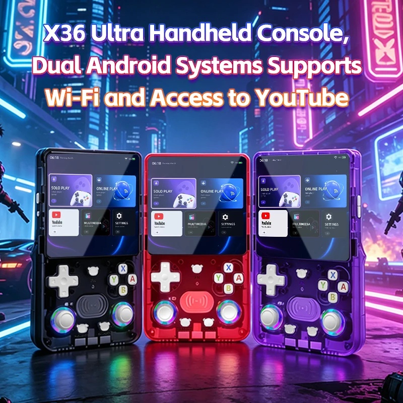 Handheld Gaming Console Youtube - X36Ultra Retro Handheld Console Android 10.0