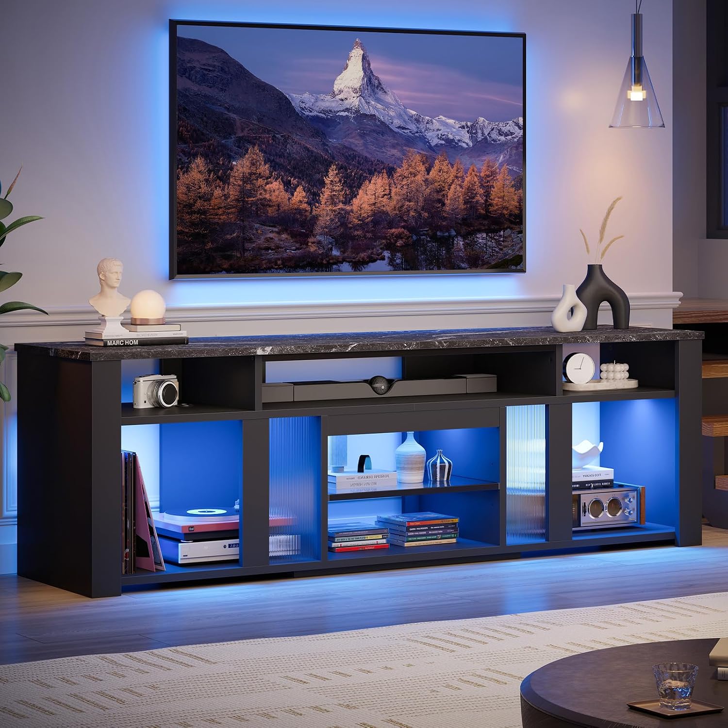 Gaming Console Tv Stand - 80 Inch TV Stand Entertainment Center