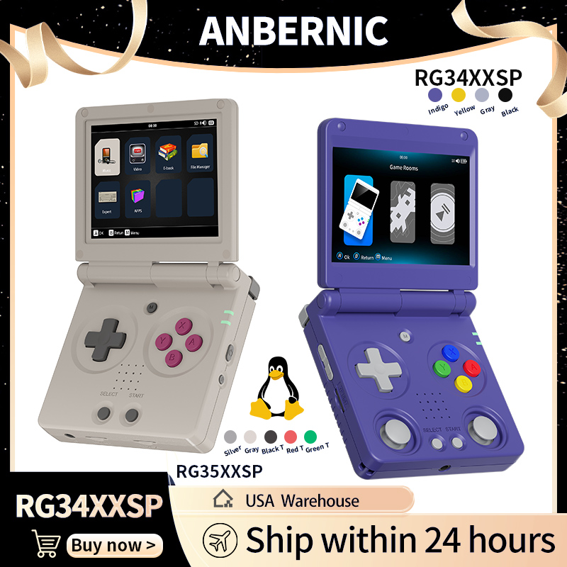 Anbernic RG34XXSP RG35XXSP Fli - đánh giá và giá Gaming Console Deals
