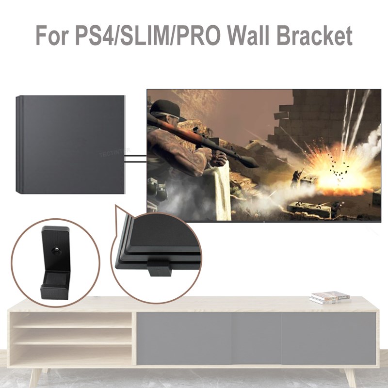 Wall Mount Holder For PS4 Cons - đánh giá và giá Gaming Console Tv Stand