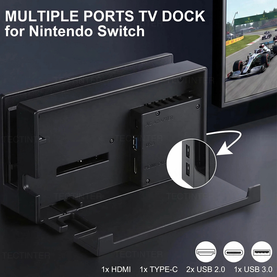 2 in 1 Charging TV Dock Statio - đánh giá và giá Gaming Console Tv Stand
