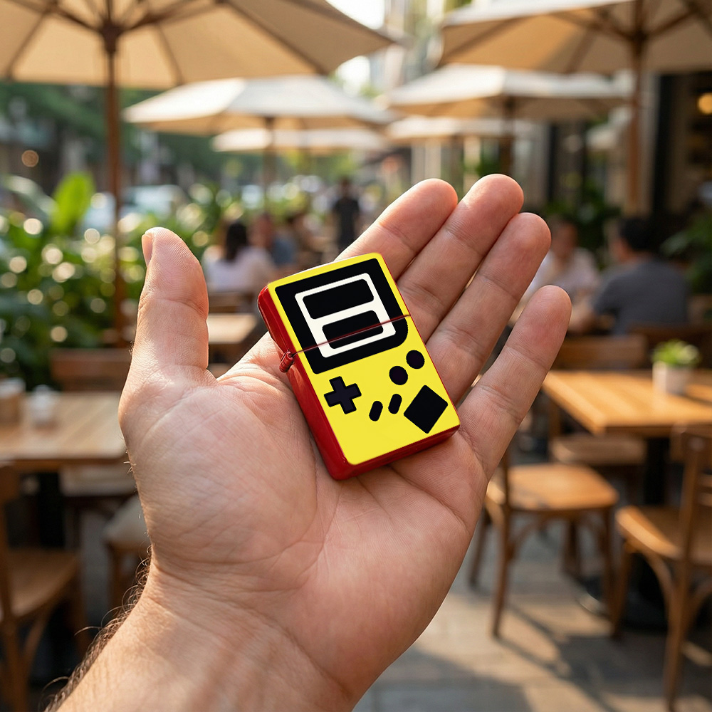 Retro gaming Flip Top Lighter  - đánh giá và giá Retro.Gaming Console Yellow