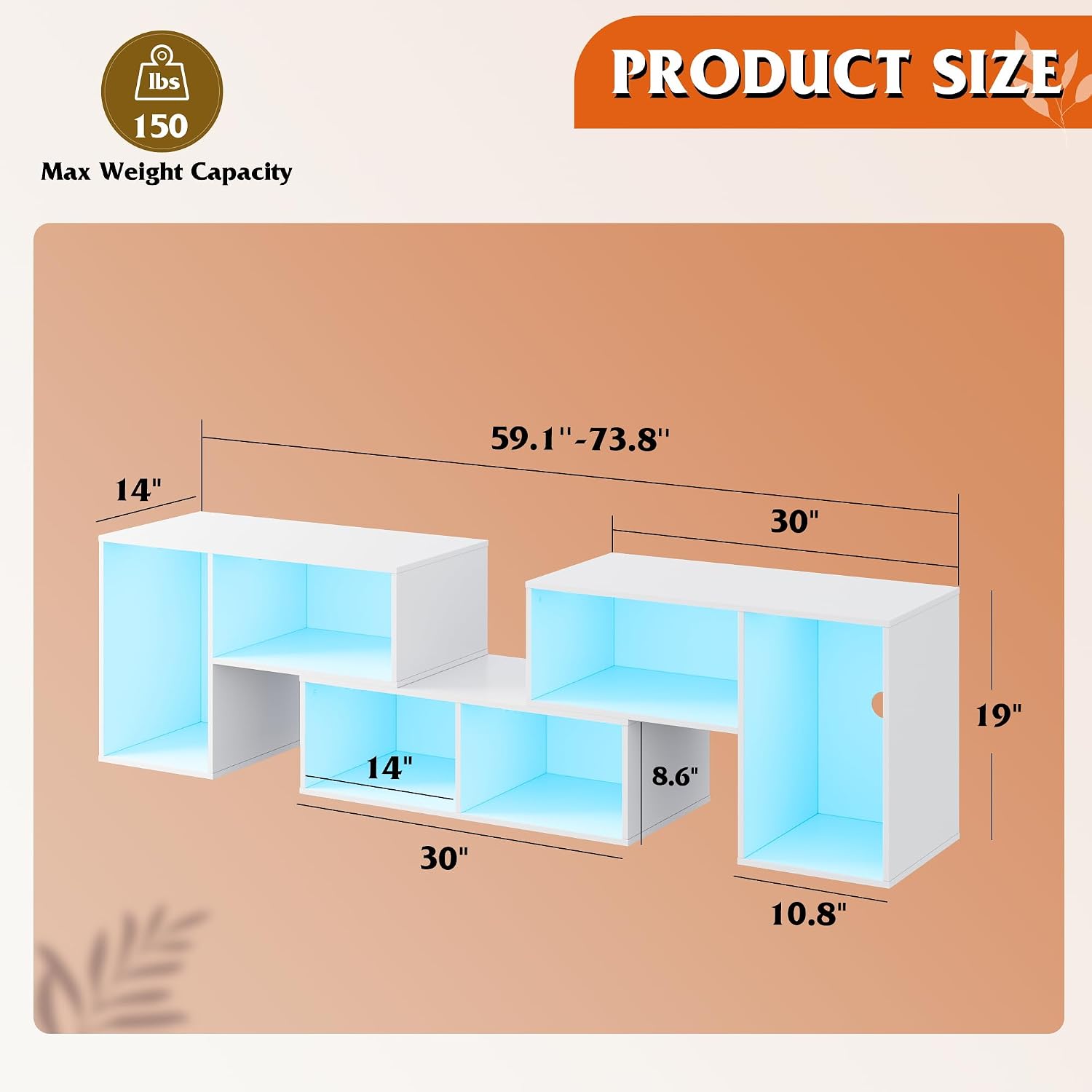 Deformable TV Stand with LED S - đánh giá và giá Gaming Console Tv Stand
