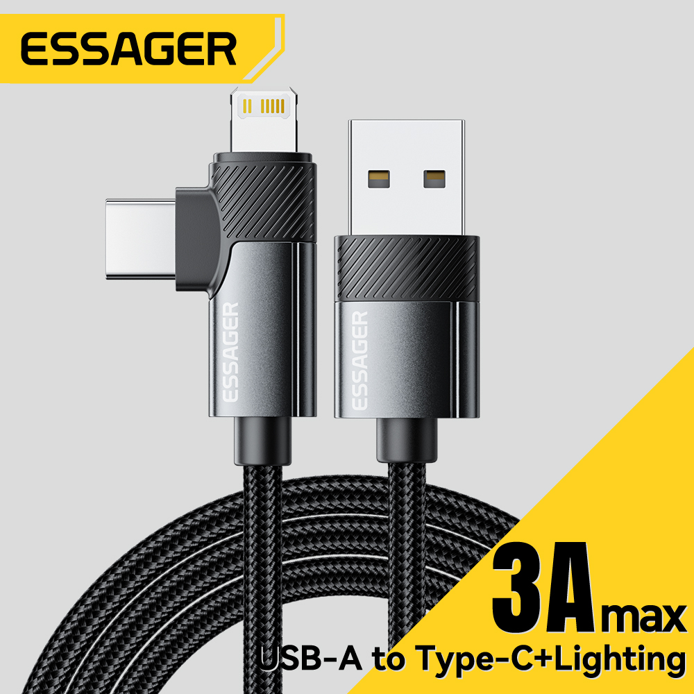 Essager 2-in-1 Right Angle Cab - đánh giá và giá Gaming Console Ipad
