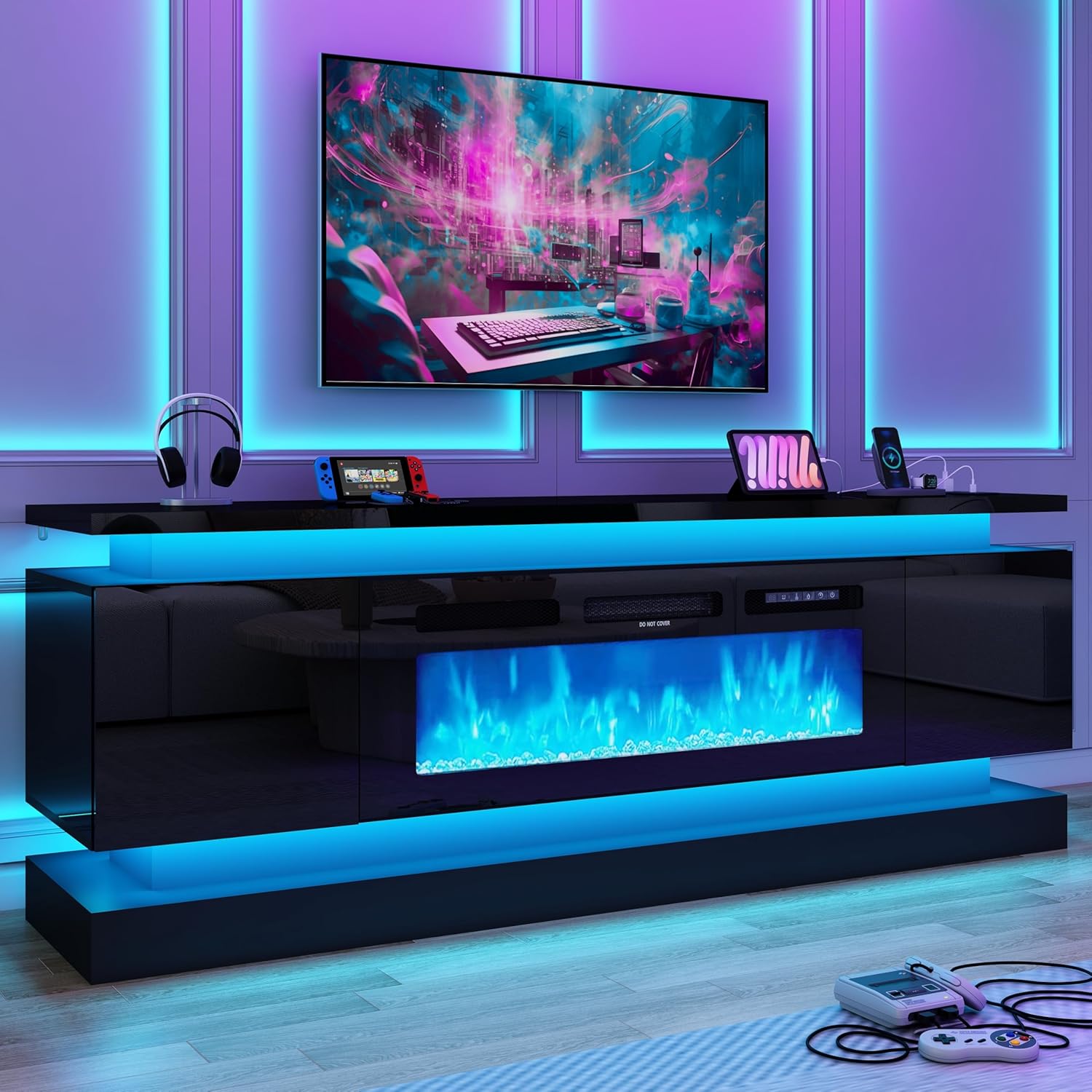 71IN LED TV Stands w/40 inch F - đánh giá và giá Gaming Console Tv Stand