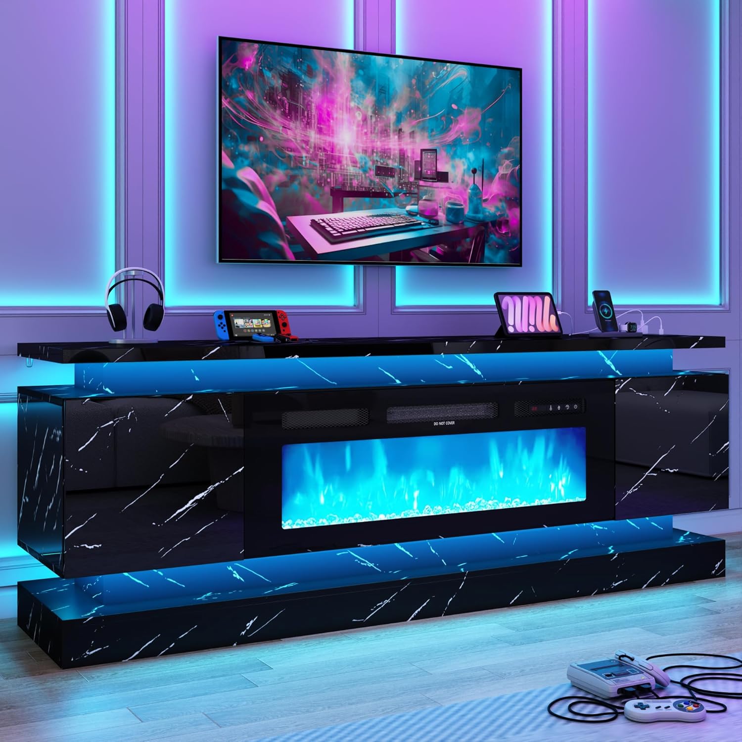 71IN LED TV Stands w/40 inch F - đánh giá và giá Gaming Console Tv Stand