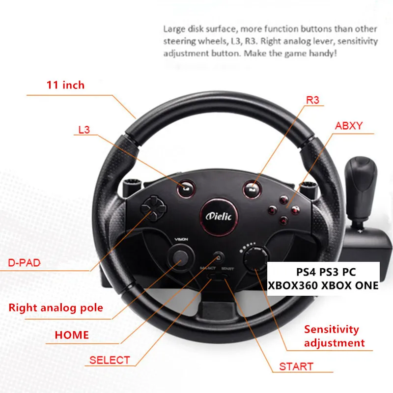 PS 4 3 PC Racing Game Steering - đánh giá và giá Gaming Console Car